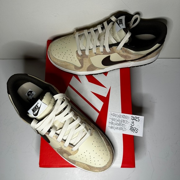 NWT 2021 NIKE DUNK LOW RETRO PRM ANIMAL PACK GIRAFFE MENS SZ 10 DEADSTOCK OG ALL - Picture 2 of 15